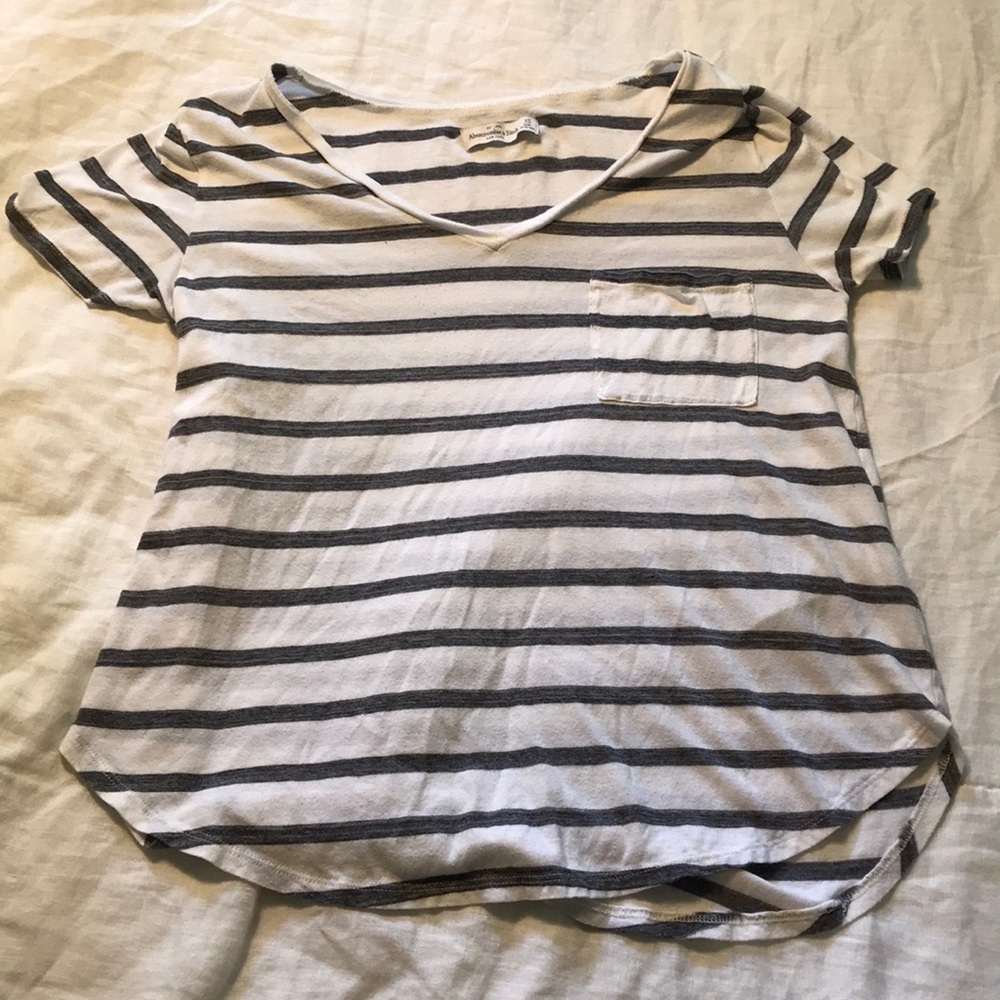 Abercrombie & Fitch Striped Pocket Tee